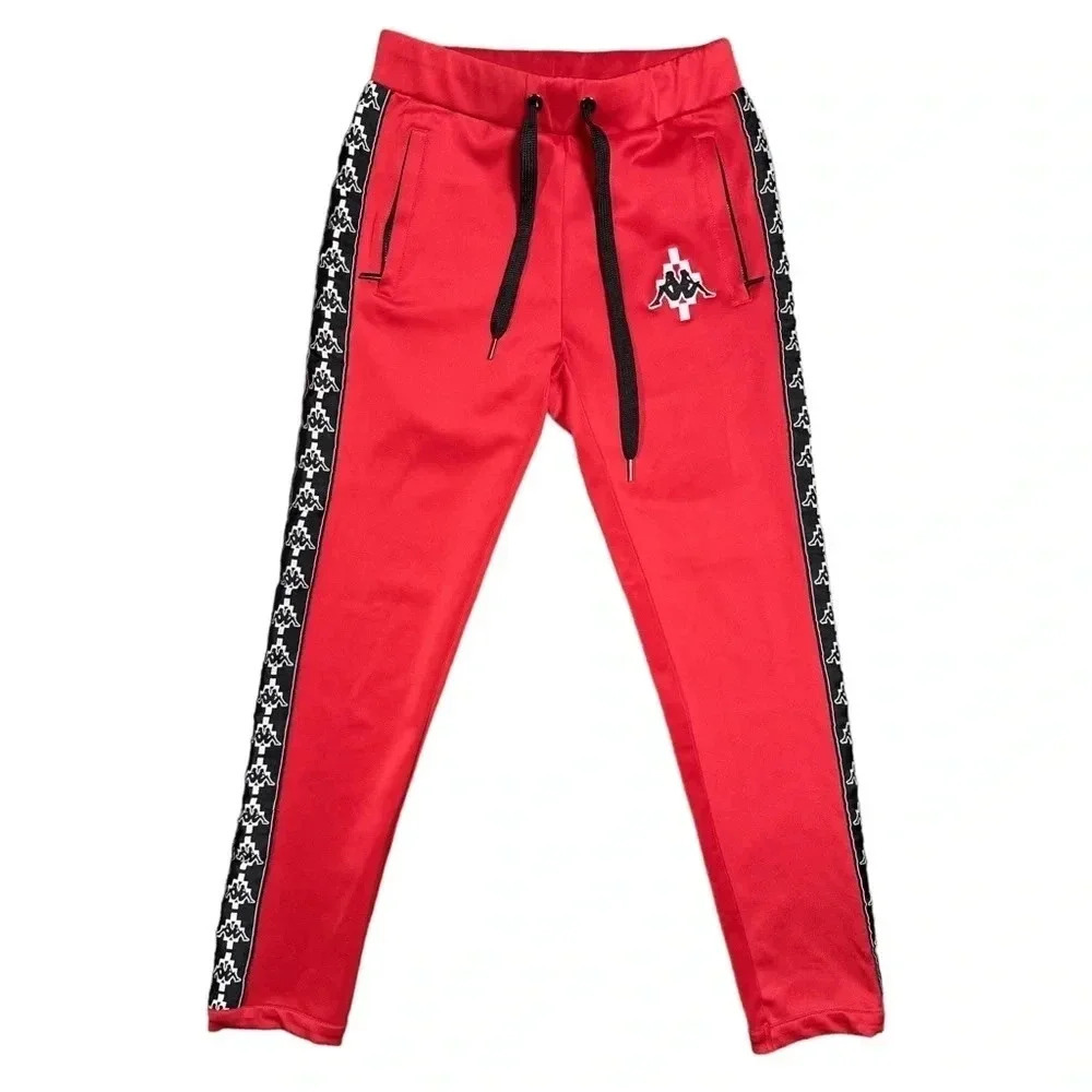 Kappa x Marcelo Burlon Tape Embroidered Track Pants Red Black  Womens XS
